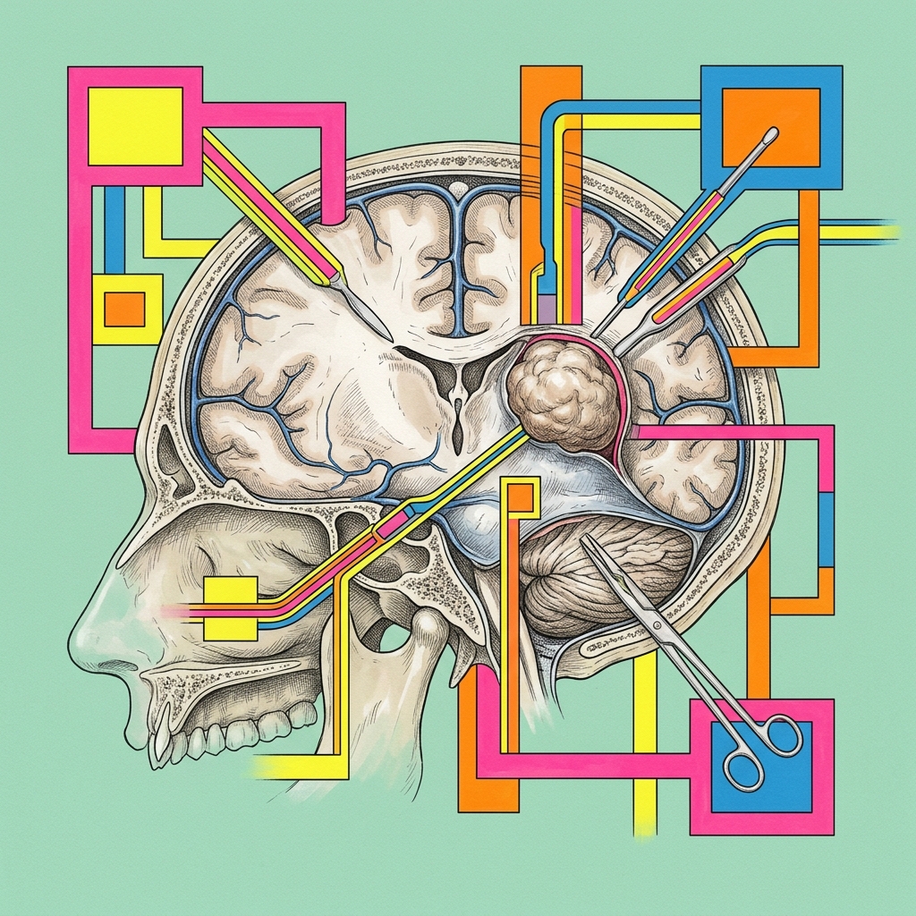 Surgical technology or implant related to Meningioma