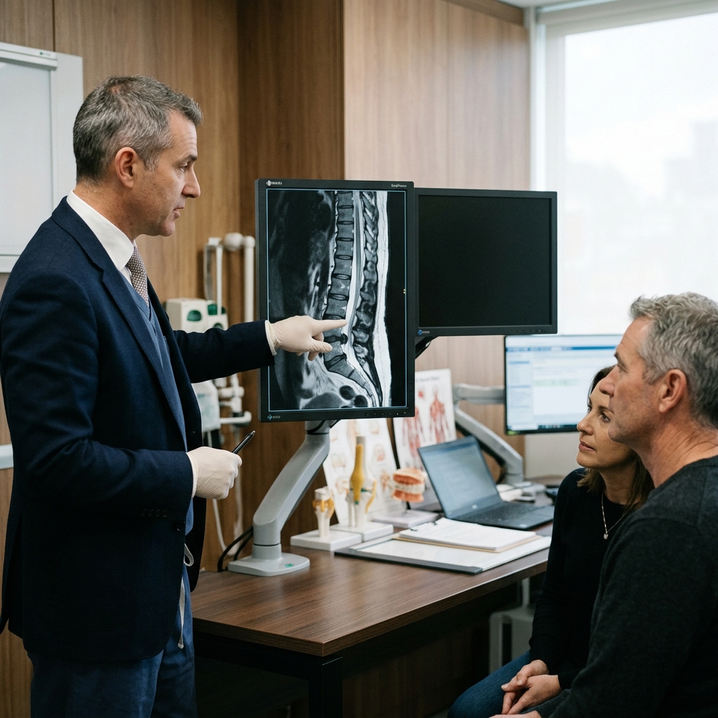 Clinical illustration of Degenerative Spondylolisthesis