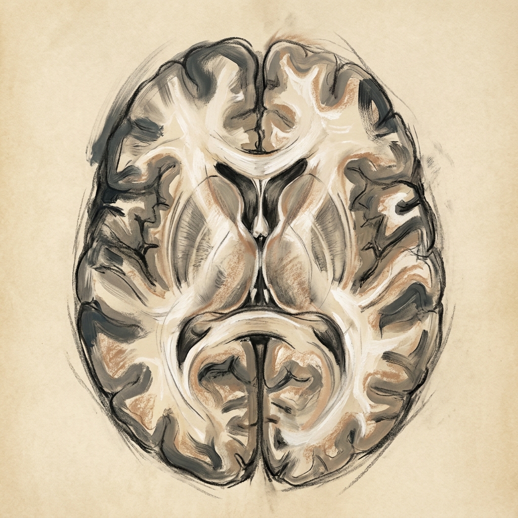 Italian axial brain ventricles internal capsule mri