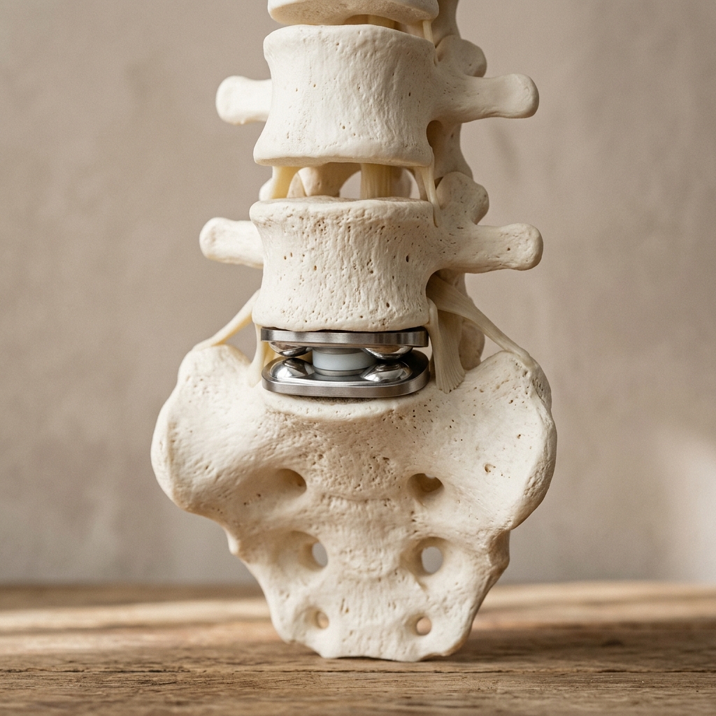 Anatomical model or setup for Lumbar Disc Replacement